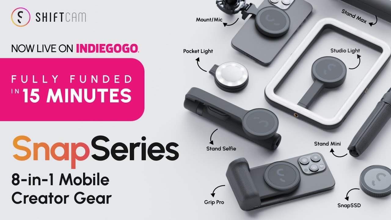 Introducing: SnapSeries - 8-in-1 Mobile Creator Gear for Content (Indiegogo)