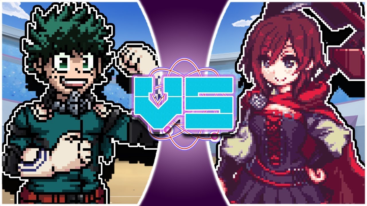 Izuku Midoriya vs Ruby Rose Animation! (My Hero Academia vs RWBY) REWIND RUMBLE