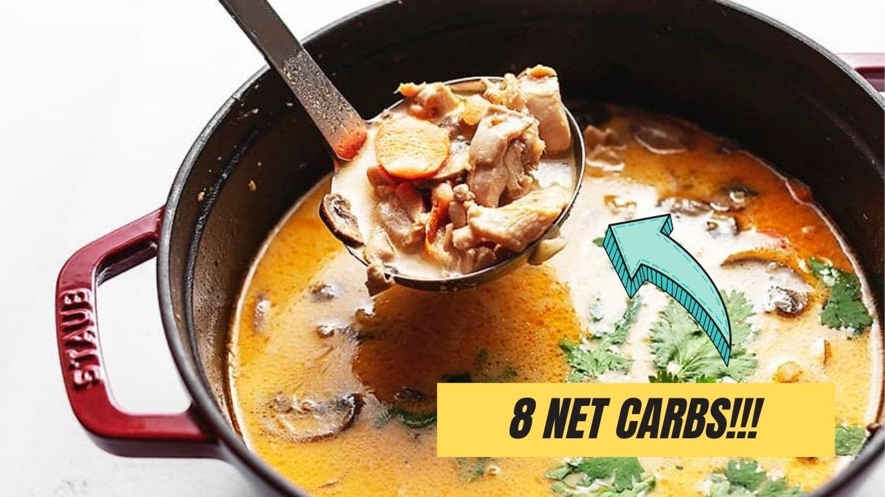 Keto Thai Chicken Soup With Coconut Milk