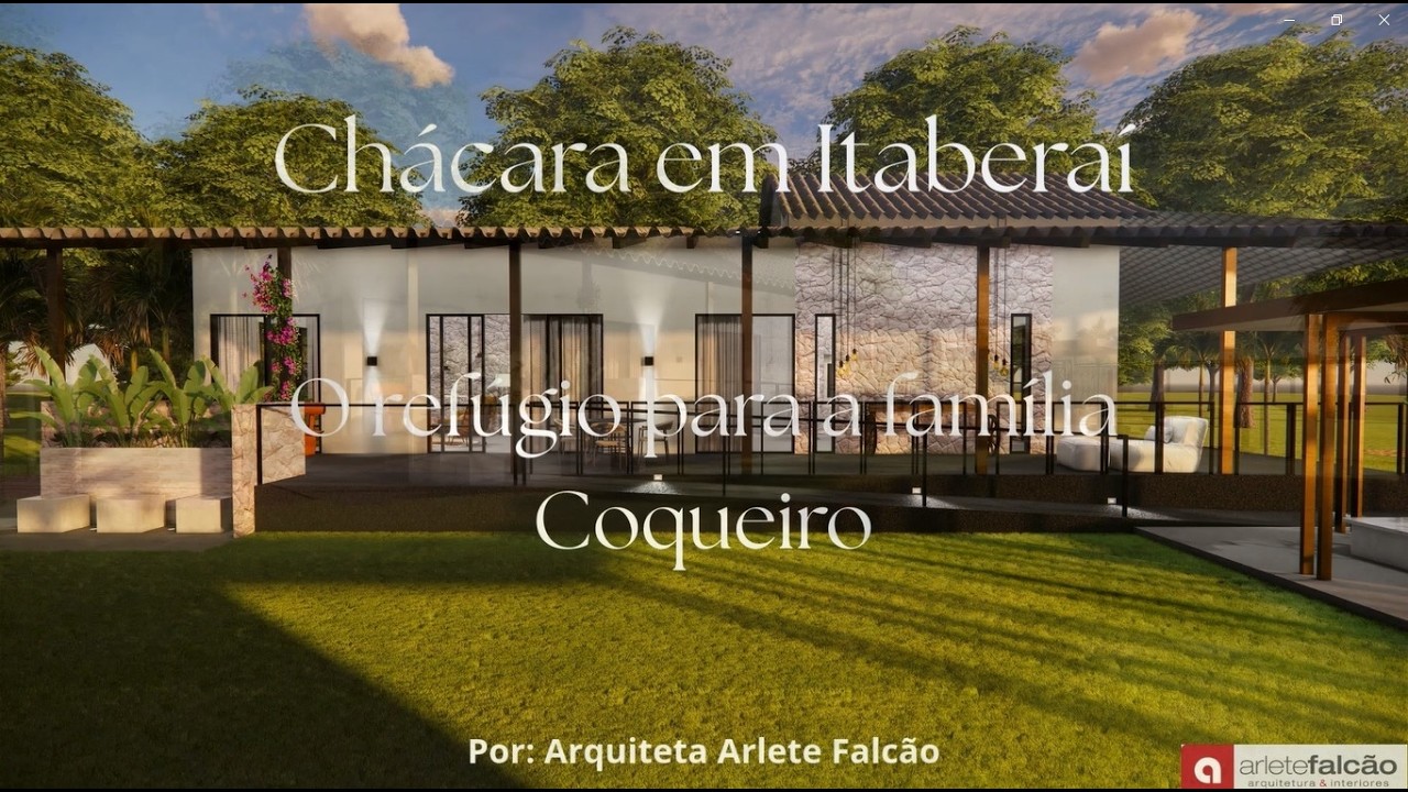 Chácara construída em Blocos: para quem quer fugir do mundo sem abrir mão do conforto!