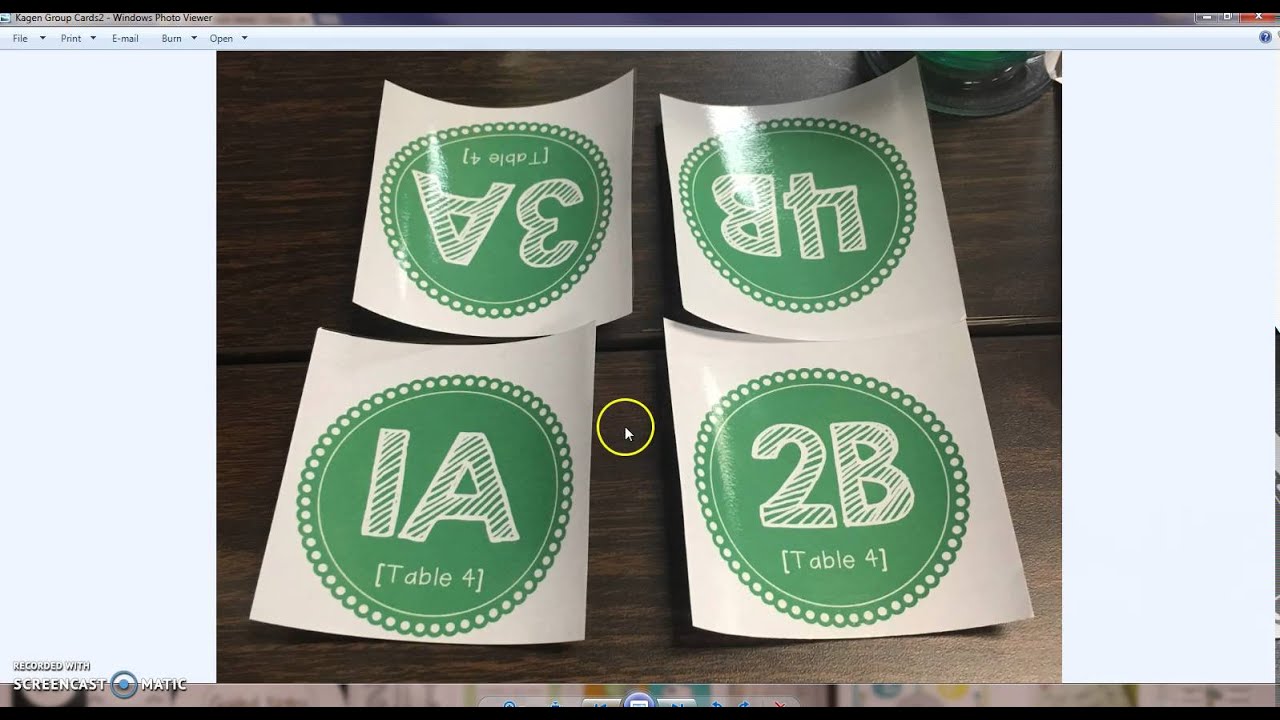 Kagan Desk Labels