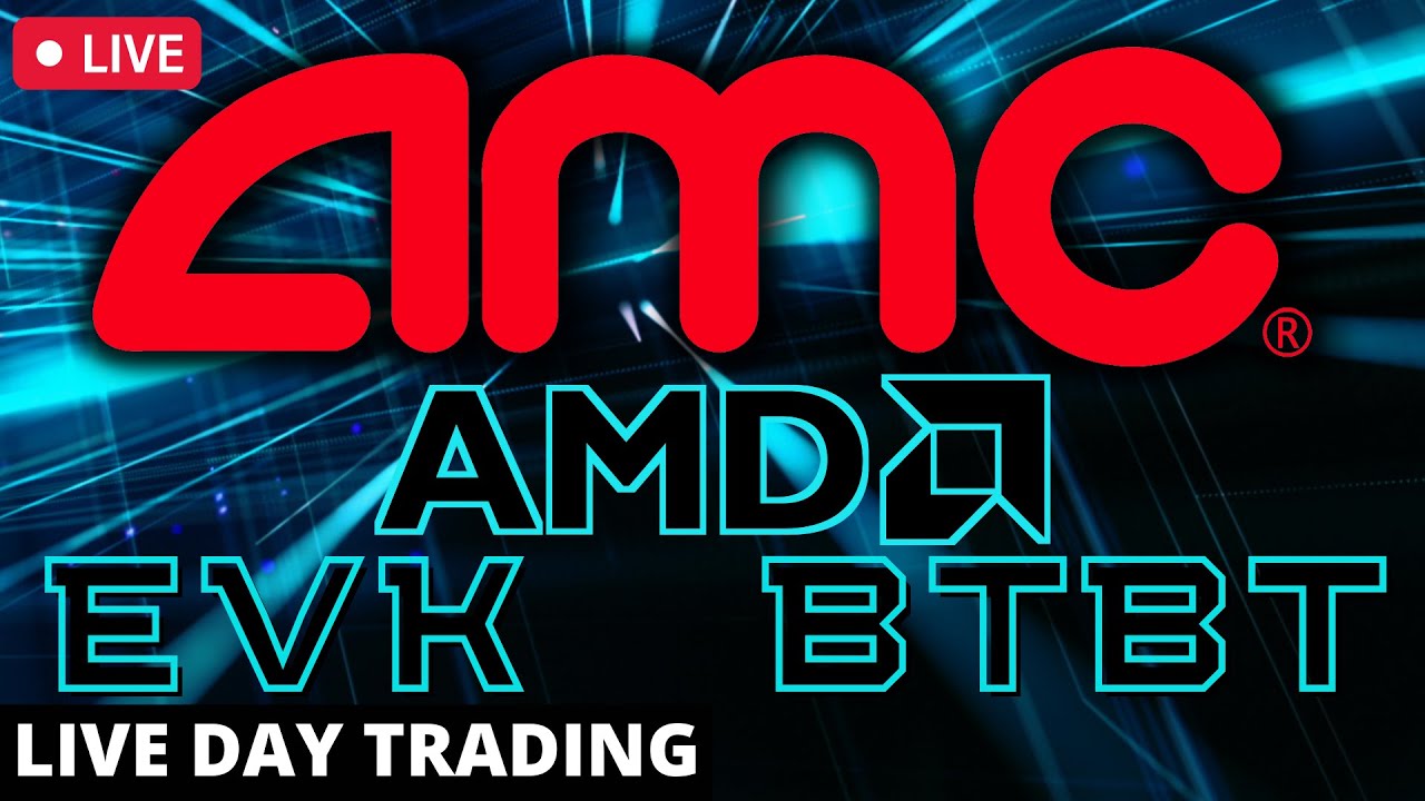 AMC Short Squeeze | AMC Earnings | Day Trading Live - EVK stock, AHPI stock, BTBT stock, DLPN, XCUR