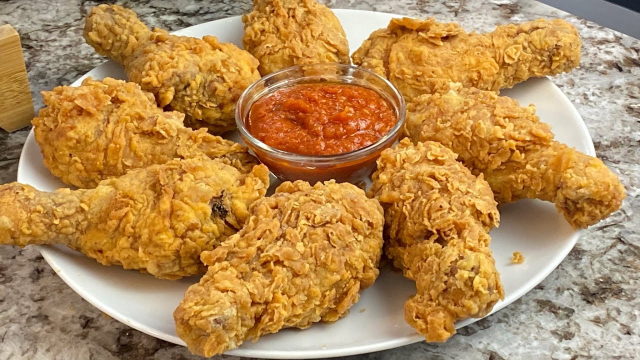 Poulet PFK kentucky chiken//DZ//دجاج مقرمش كنتاكي الوصفة الصحيحة على طريقة المطاعم مشوك و مقرمش مليح
