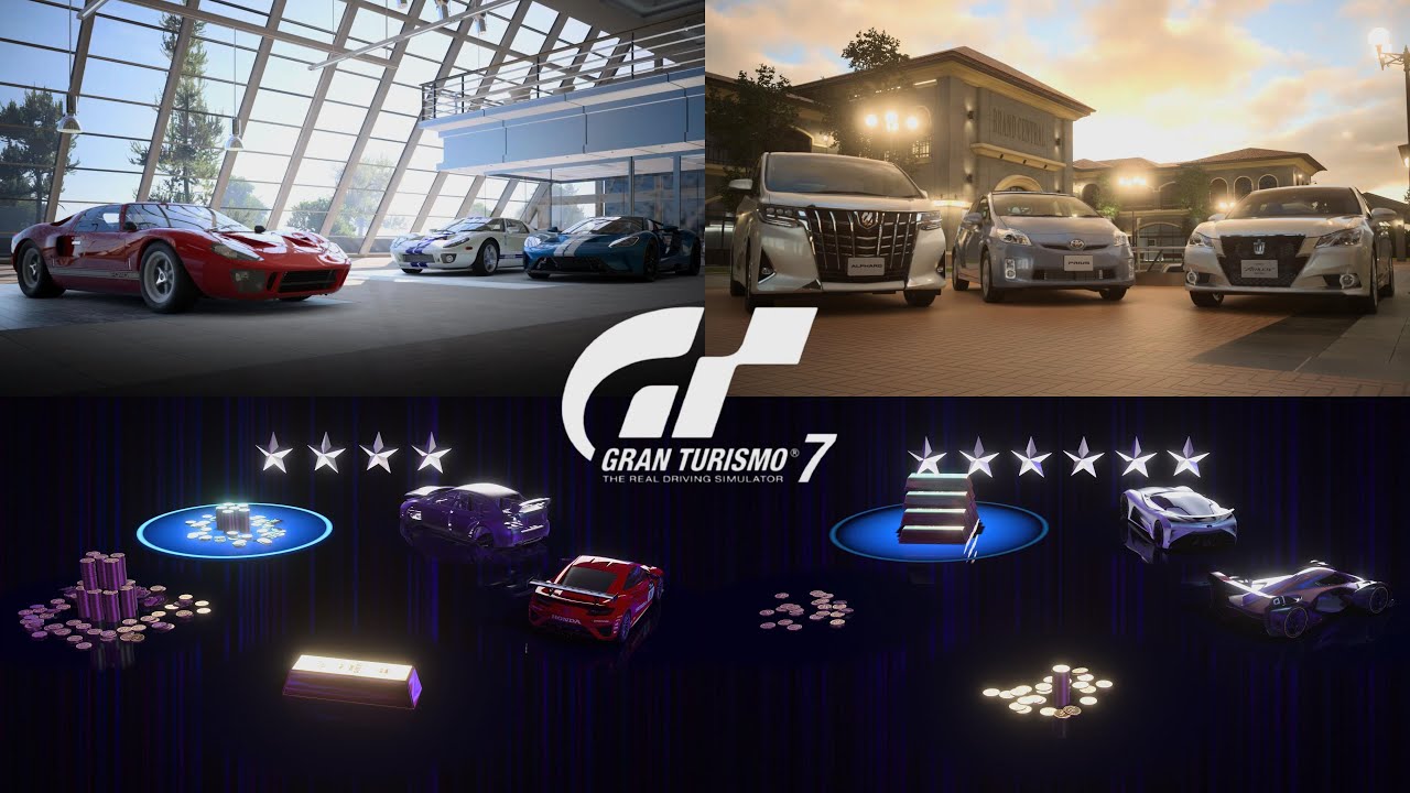 Gran Turismo 7 | GT Cafe Extra Menus - Toyota Family No.18 & Ford GT No.19 Reward 4 & 6 Stars