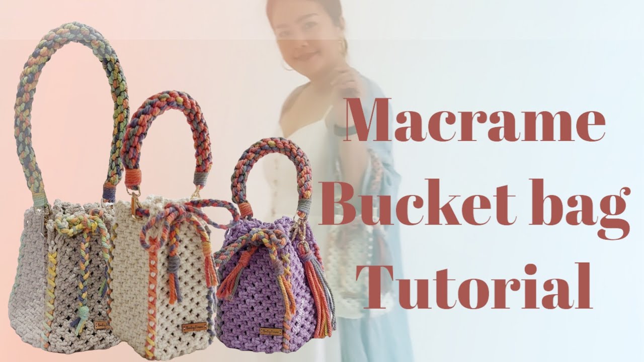 Macrame bucket bag - DIY