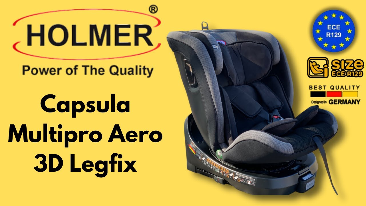 Holmer Capsula Multipro Aero 3D Legfix I-Size (360° Dönebilir) 0-36KG Oto Koltuğu - İnceleme