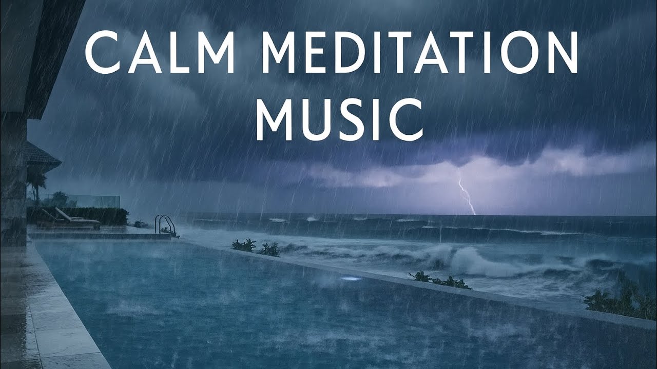 Calm Rain & Thunder Meditation | Deep Relaxation Ambience for Focus | آرامش باران و رعدوبرق طوفان