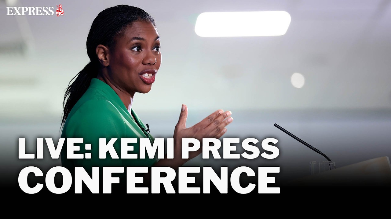 Kemi Badenoch delivers speech alongside Shadow Education Secretary Laura Trott in London