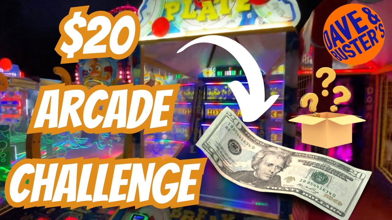What could we win with $20 at Dave and Busters arcade? #daveandbusters #arcade