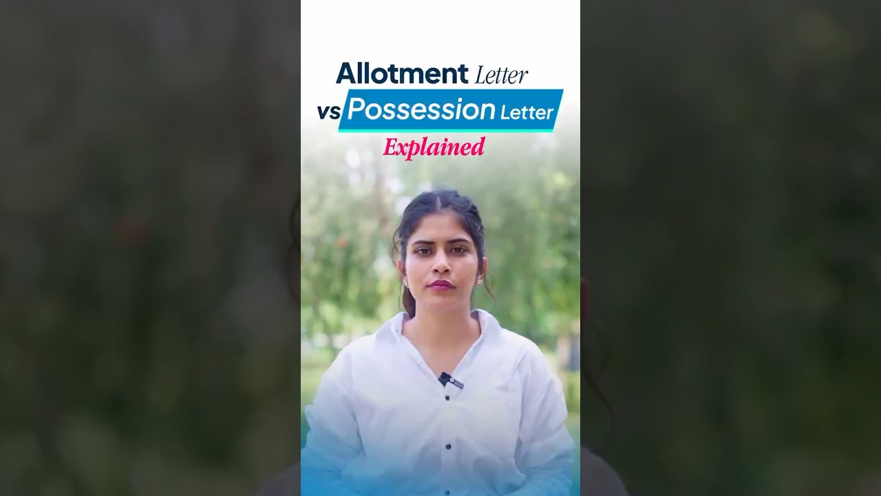 Allotment Letter vs Possession Letter Explained 🏡 #RealEstate #Propertytips