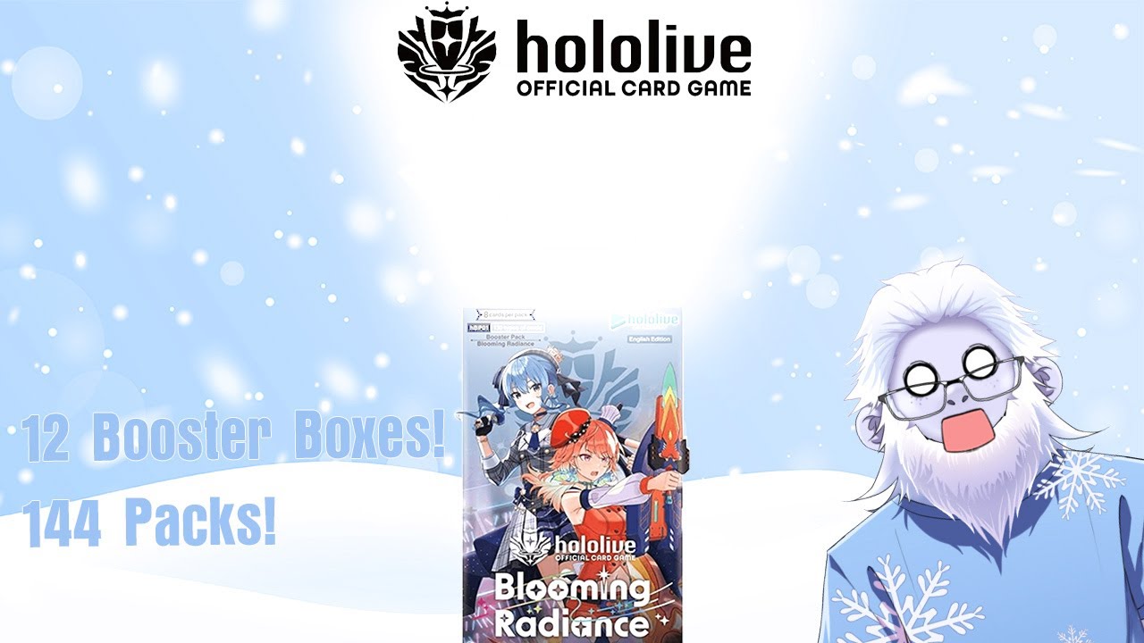 [Hololive Official Card Game] Opening a Case of Hololive Blooming Radiance Booster Boxes!