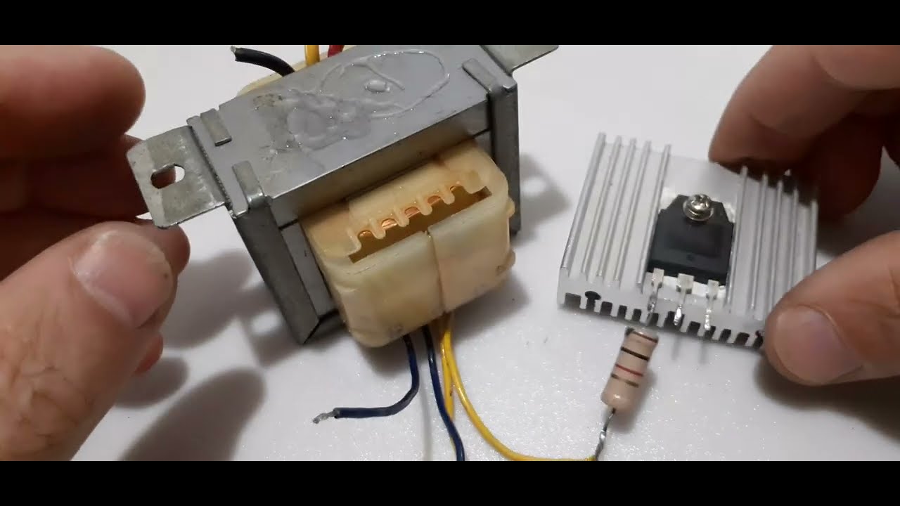 Inversor com três componentes Passo a Passo #onduleur #inverter12vto220v