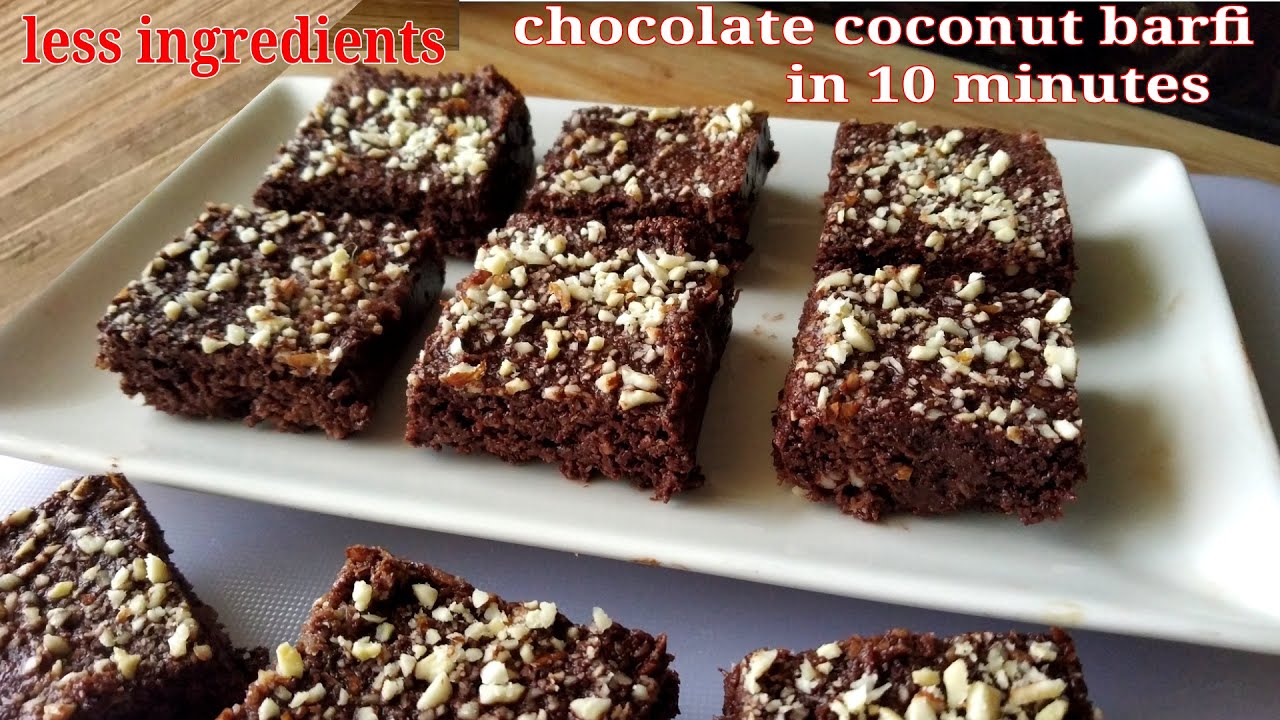 Rakshabandhan Sweet Recipe | Easy & Quick Chocolate Coconut Barfi | कोकोनट बर्फी नए अंदाज़ में।