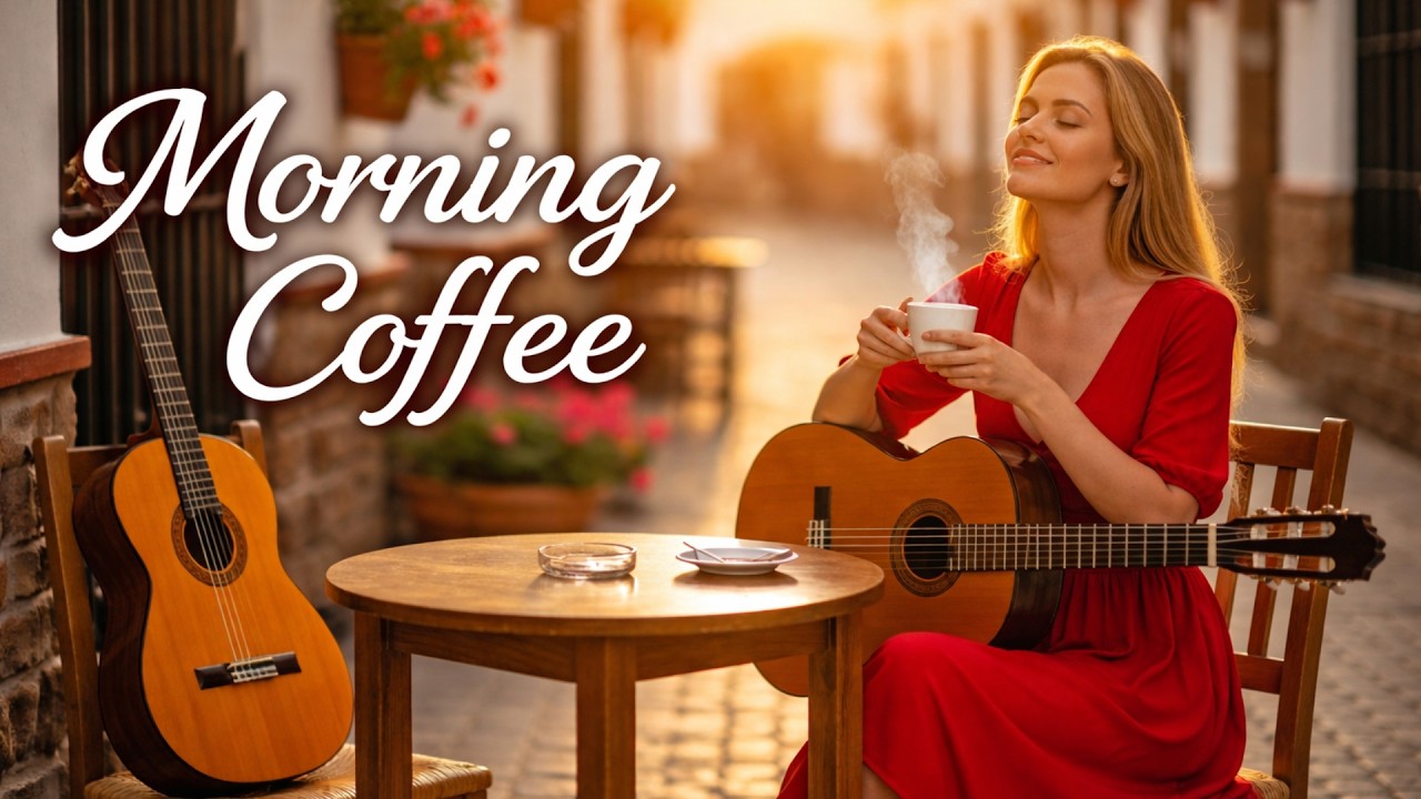 3 Hours Relaxing Spanish Flamenco Guitar for Morning Coffee ☕ Cozy Café Ambience