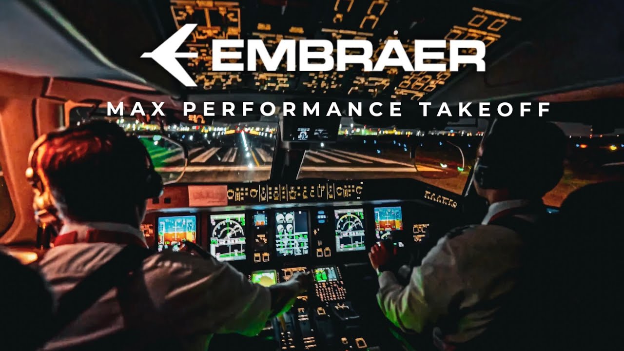 FLORENCE | EMBRAER 195 - MAX PERFORMANCE COCKPIT TAKEOFF