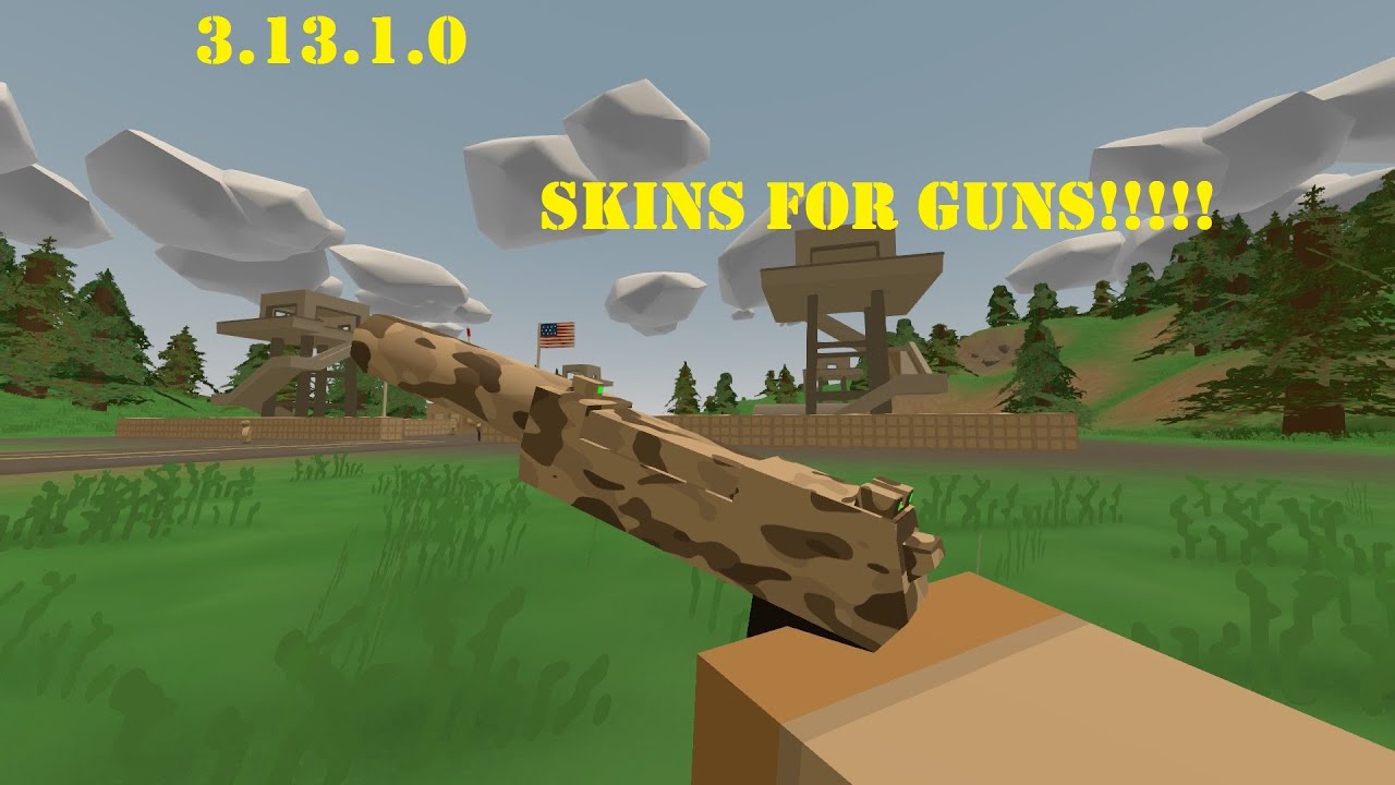 Unturned: 3.13.1.0 SKINS FOR GUNS!!!