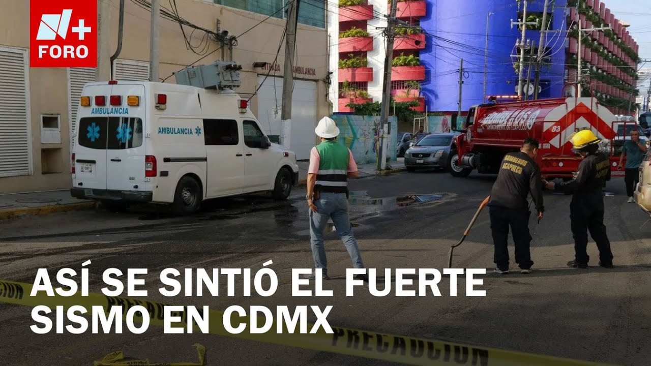 As&iacute; se vivi&oacute; el sismo en el estudio de N+ FORO y partes de CDMX - Las Noticias