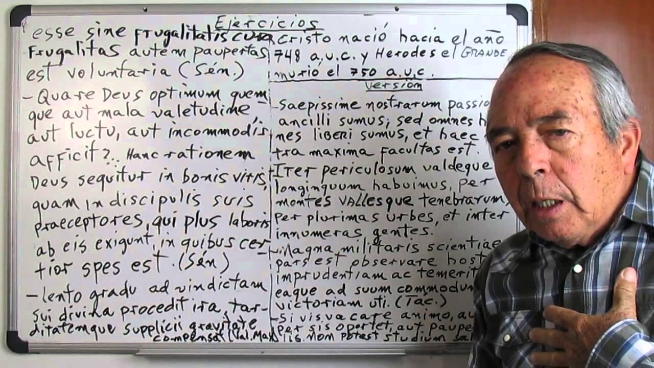14ª sesión latin - Ejercicios de tema y versión 3