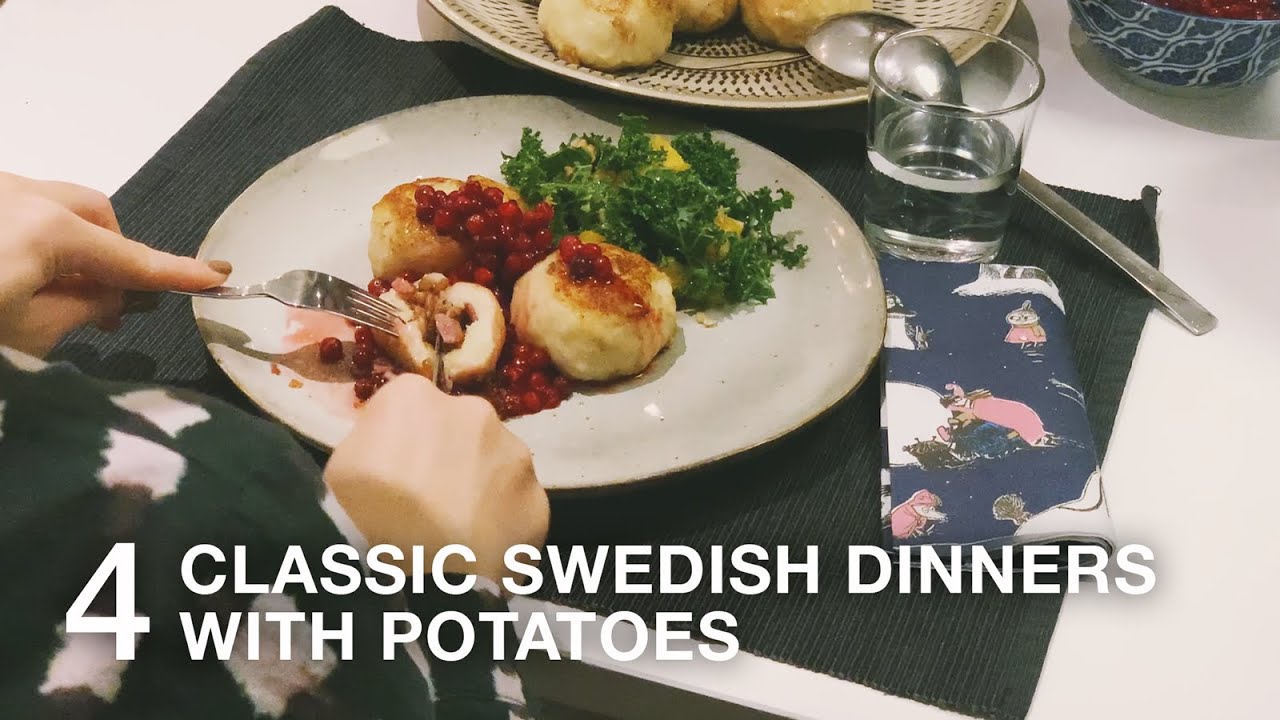 北欧の暮らし | じゃがいもを使ったスウェーデン料理のディナー4日分 | レシピ付き