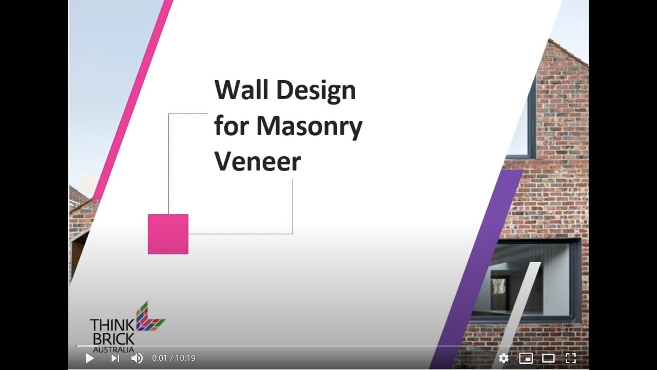 Think Brick Tech Channel: Wall Design for Masonry Veneer