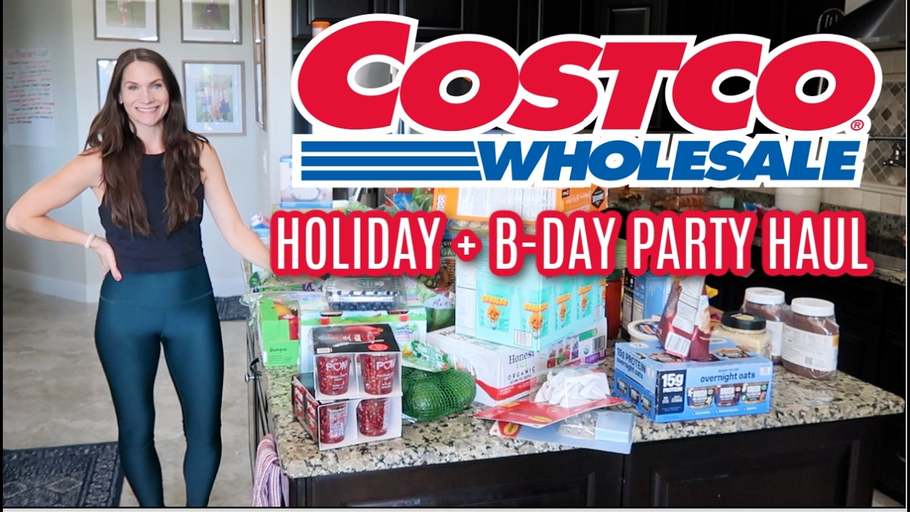 Costco Grocery Haul With Prices! Party Food, Weekly Essentials & Gift Cards! Tis the Season!