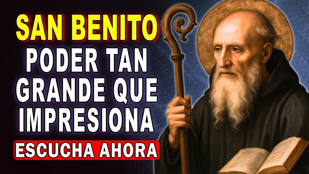 ¡DILO UNA VEZ! 🙏 Oración de San Benito para que lo Imposible Suceda HOY ✝️