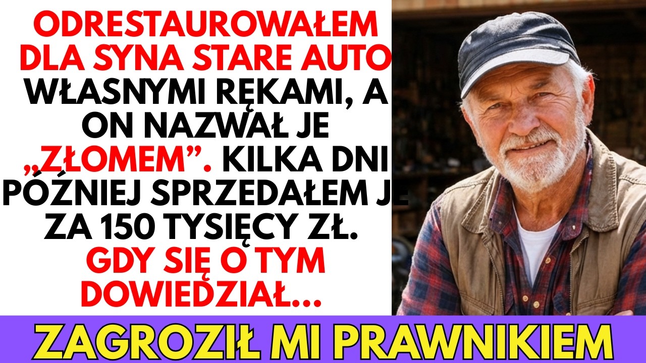 Miesiącami RATOWAŁEM stare auto dla syna. Nazwał je „złomem”, WIĘC sprzedałem je za 150 tysięc