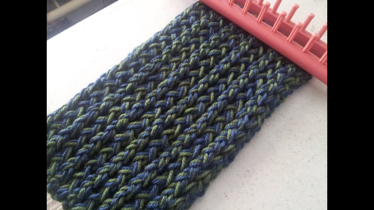 Tutorial bufanda trenzada azul