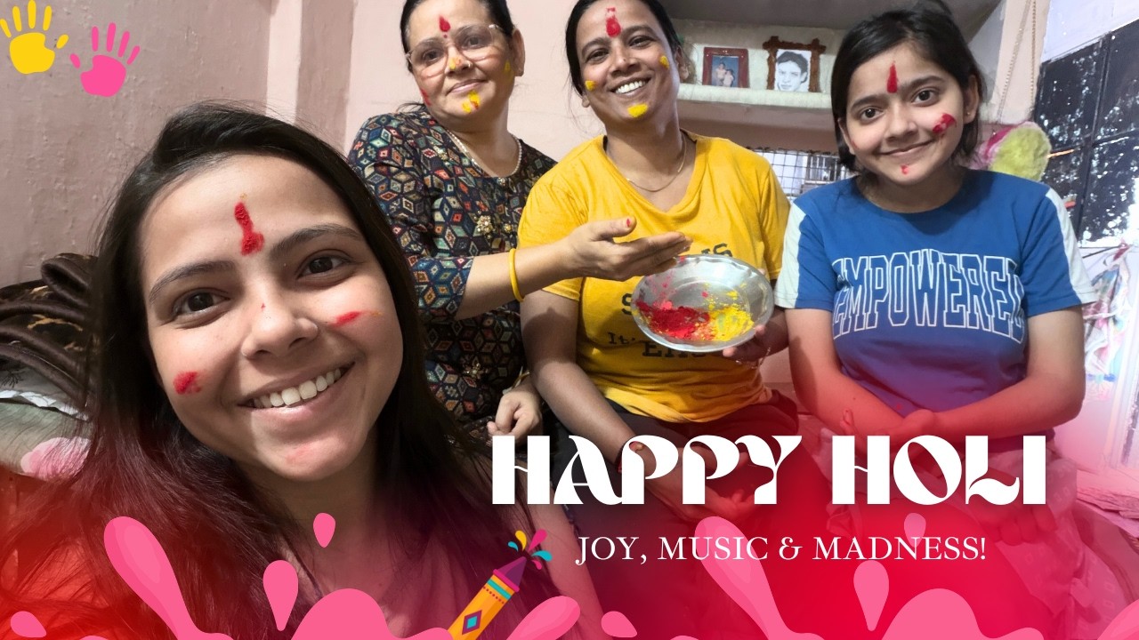 Happy Holi Vlog 🎉 | Family Ke Sath Rangon Wali Holi | Full Mas