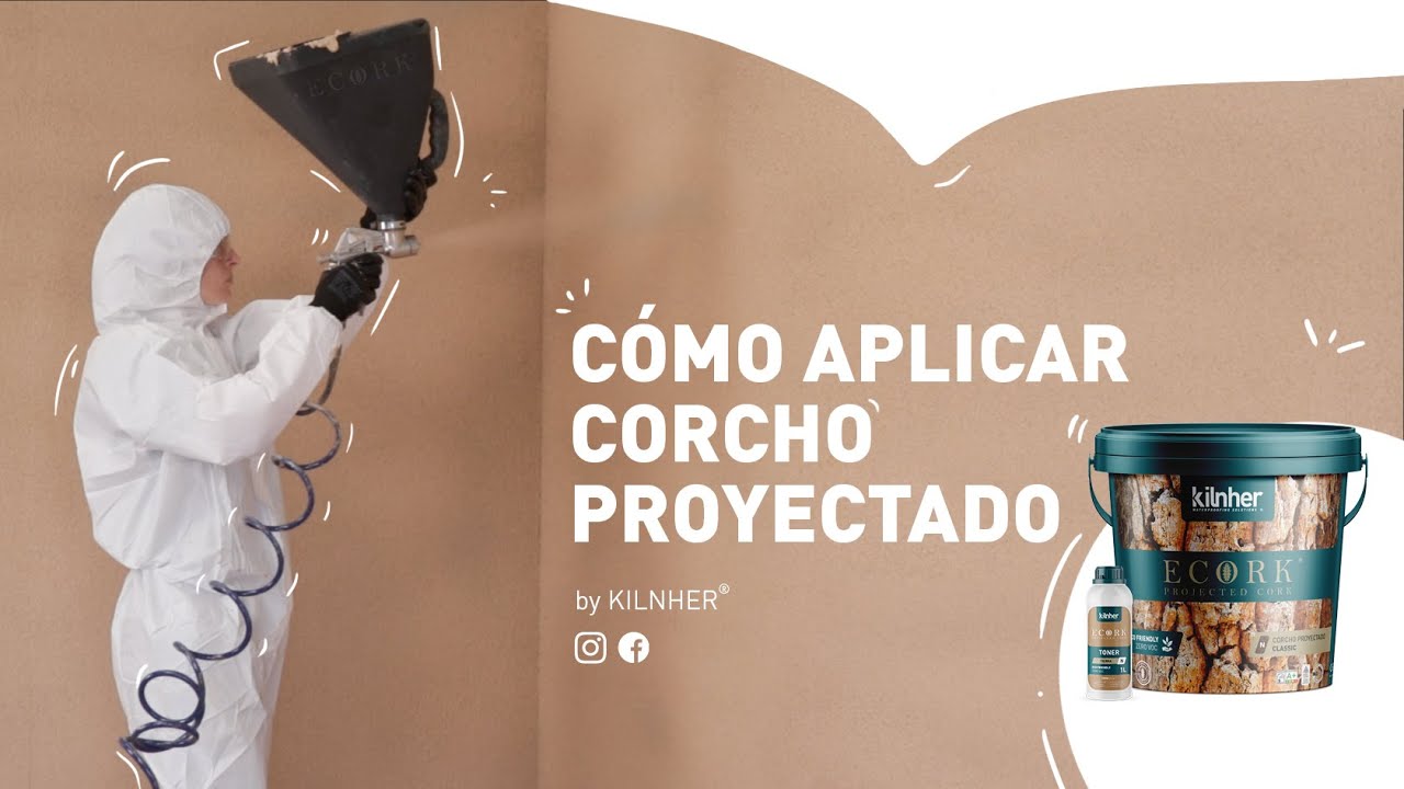 Cómo aplicar corcho proyectado ECORK ⭐