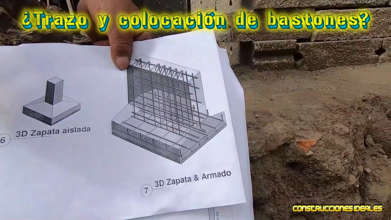 ¿Trazo y colocación de bastones? | CONSTRUCCIONES IDEALES