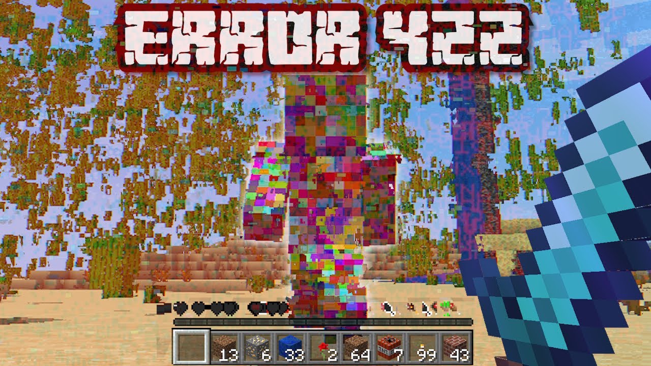 Minecraft ERROR 422 but I beat it... (LIVE)