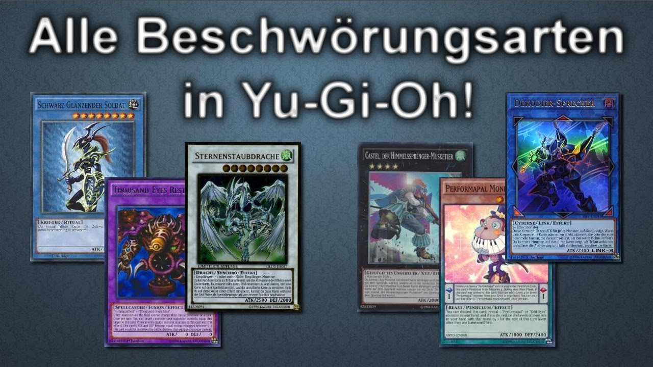 Yu-Gi-Oh! | Alle BESCHWÖRUNGSARTEN einfach erklärt!