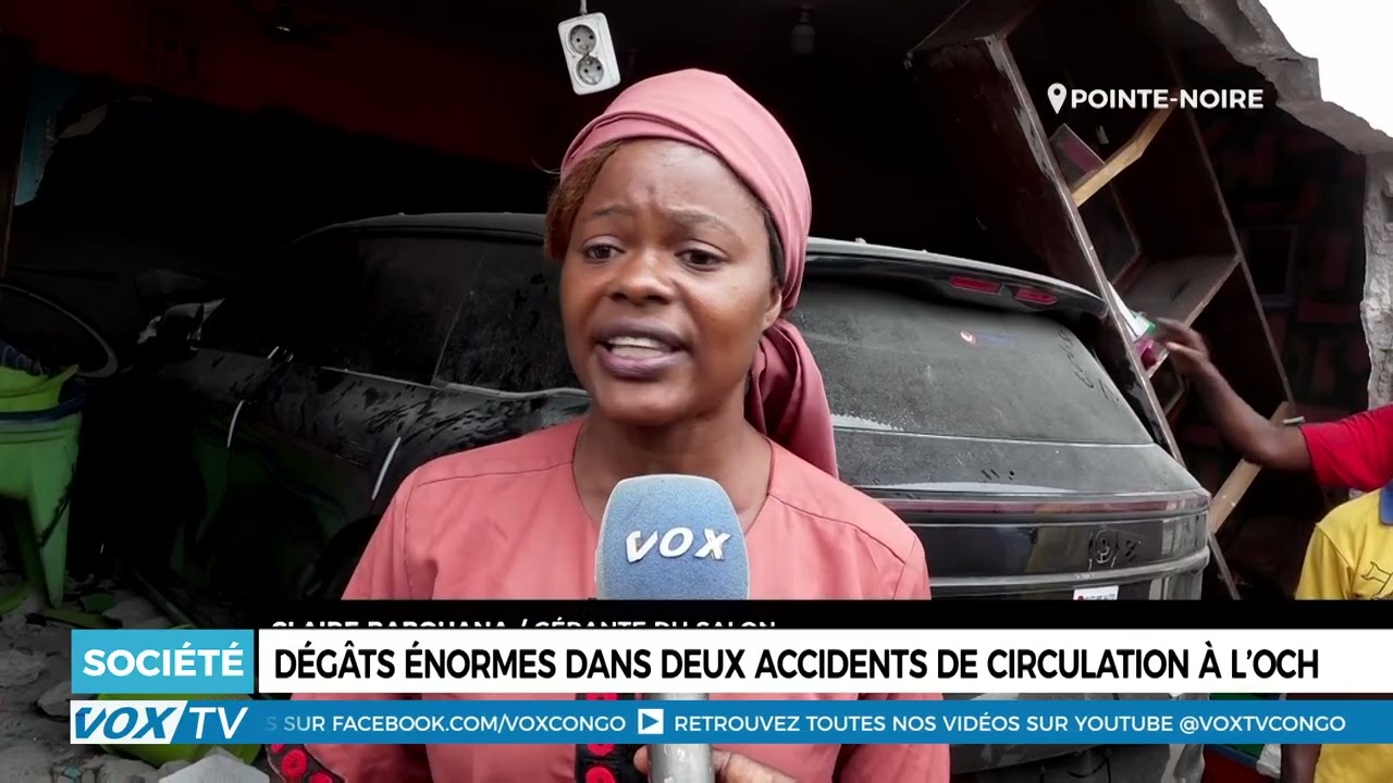 Dégâts énormes dans deux accidents de circulation à l'OCH
