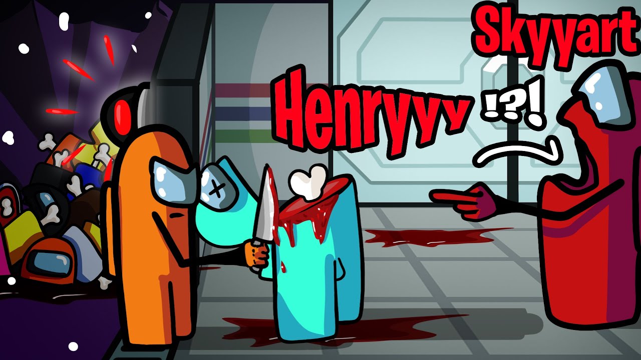 🔪JE MASSACRE LES STREAMERS MAIS HENRY KILL SOUS LA CAM ! (AMONG US FR)