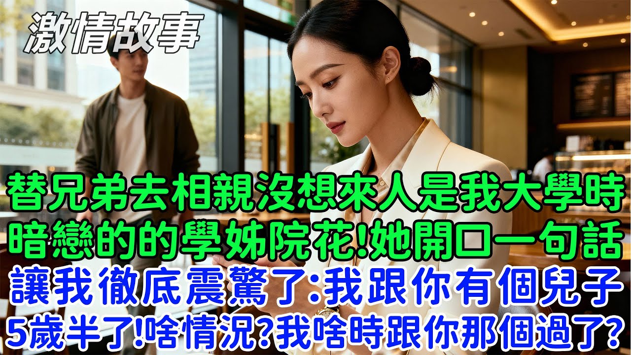 替兄弟去相親沒想到來人是我大學時暗戀的的學姊院花！她開口第一句話就讓我徹底震驚了：我跟你有個兒子，5歲半了！什麼情況？我啥時候跟你那個過了？