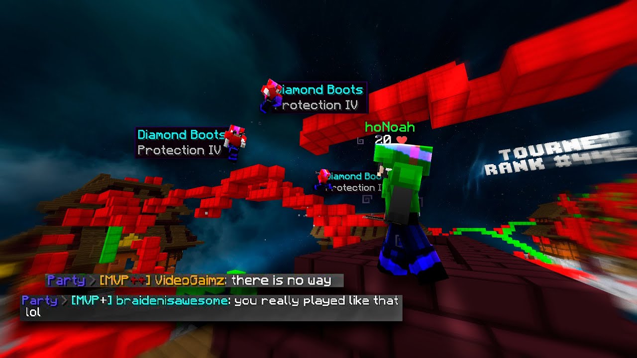 Insane 1v4 Clutch When I'm Undergeared (Ranked Bedwars)