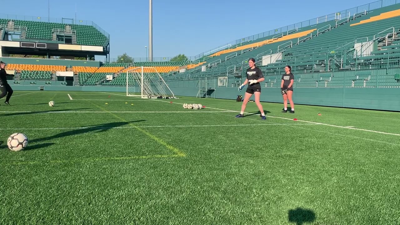 College Goalkeeper Training - footwork, handling and playing with feet - Flower City 1872