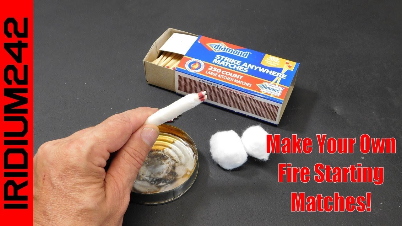 Home Made Firestarting Matches! Easy To Make
