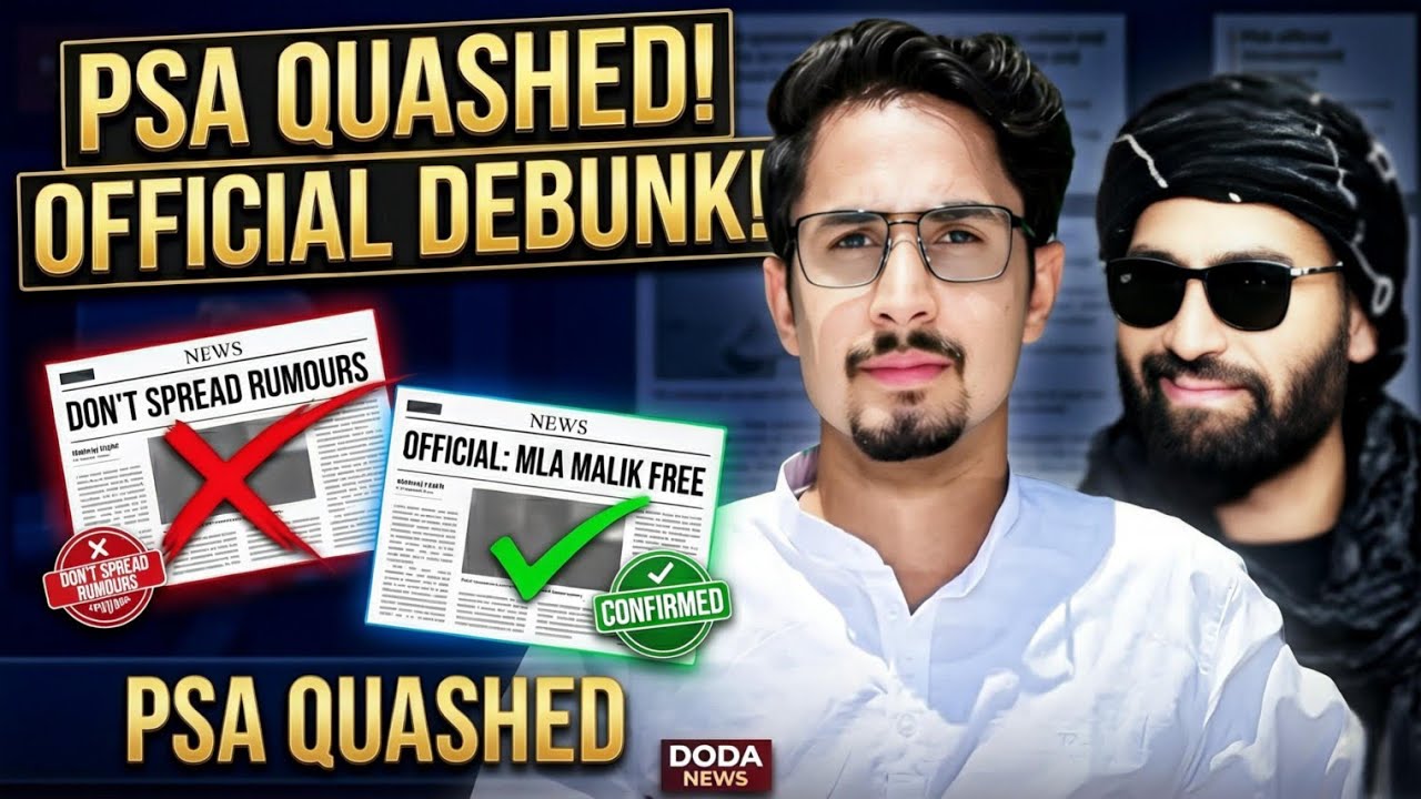 MLA Mehraj Malik's PSA Quashed Rumour: Don't Spread Rumours, Facts Inside