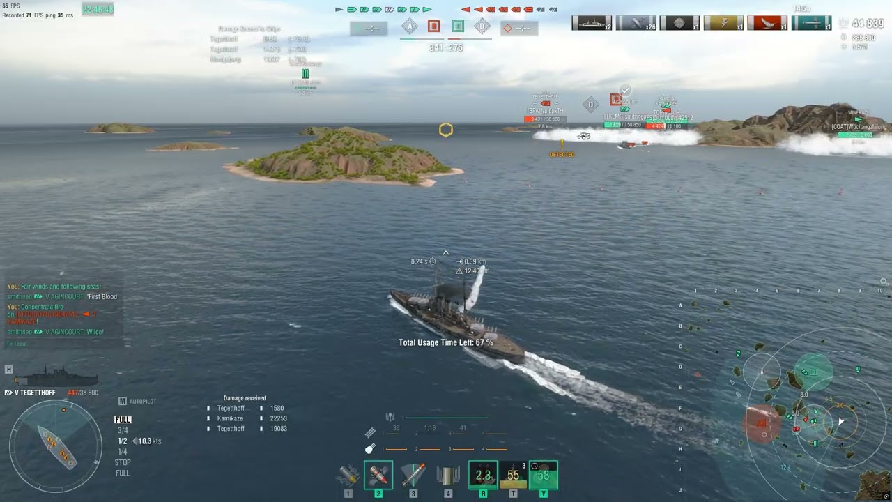 Tegetthoff's First Impression on Ship's Early Access - World of Warships Random Battle Gameplay