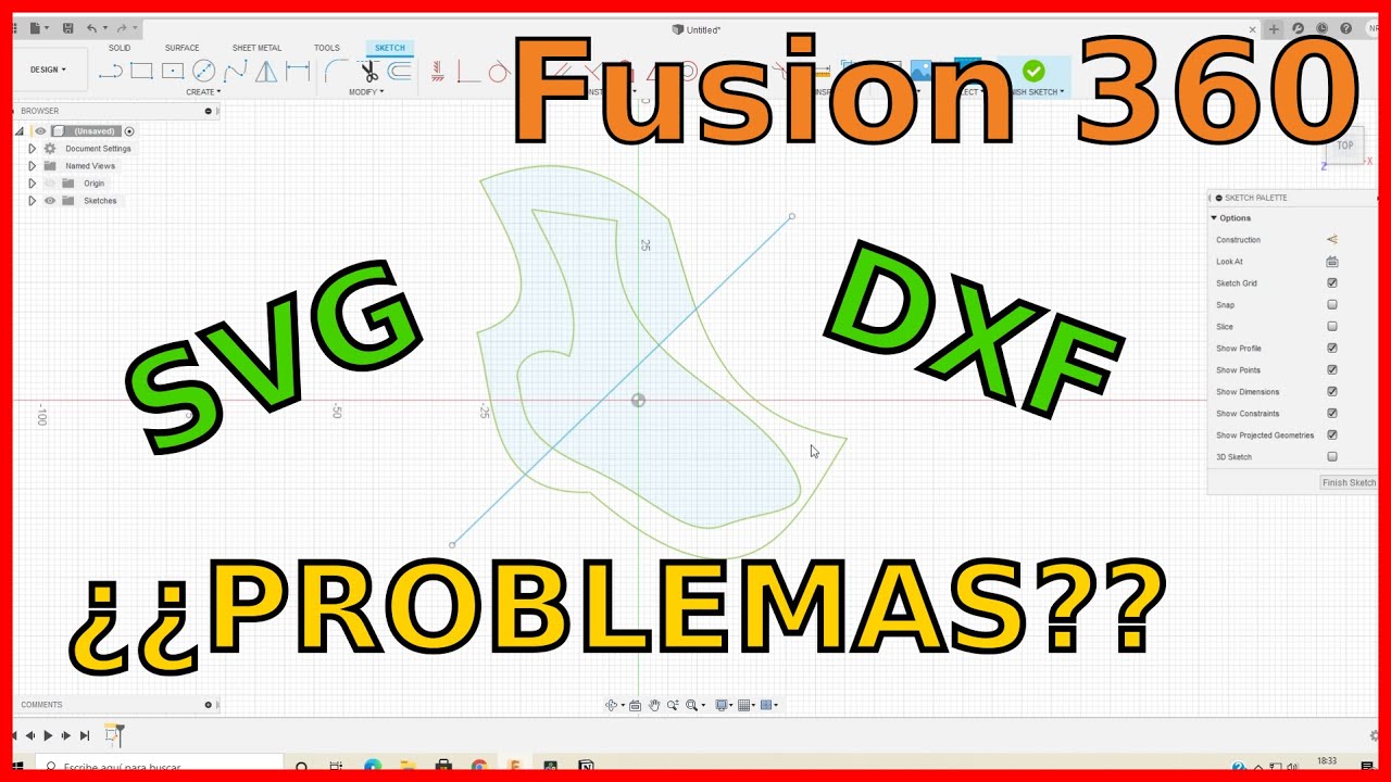 Resuelve tus PROBLEMAS con SVG y DXF en Fusion 360