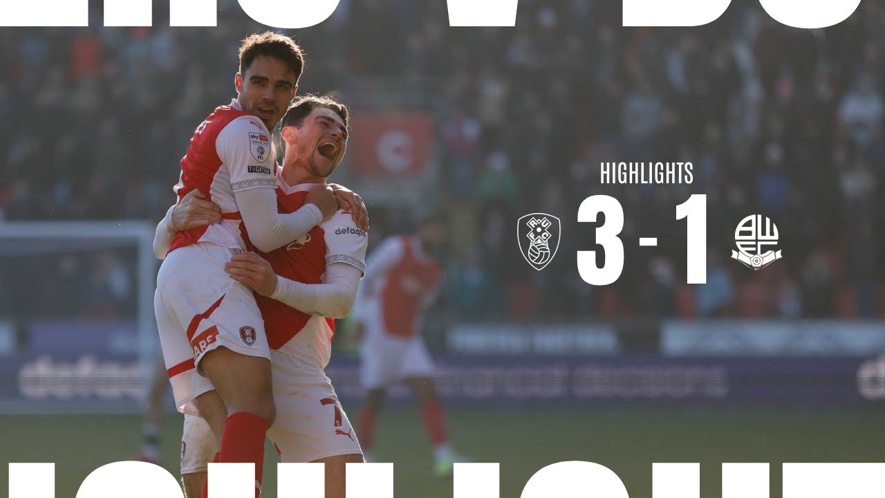 What a performance! 😍 | Rotherham United 3 v 1 Bolton Wanderers 📺