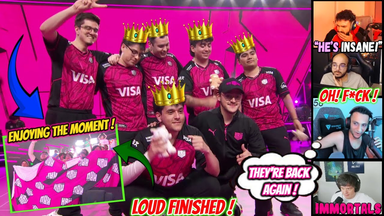 KRU esports is on Rampage Against LOUD Streamers Reacts SEN Tarik NRG FNS Sliggy & Sacy