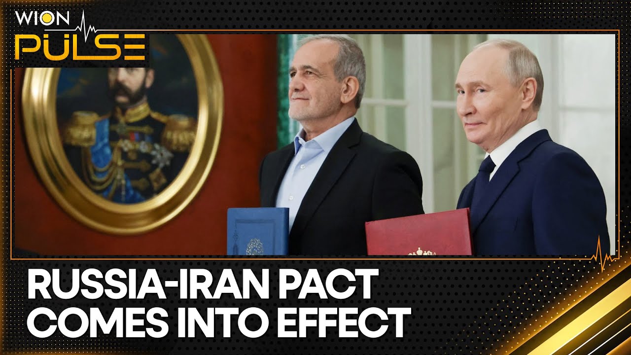 Iran-Russia Strategic Partnership Treaty Comes Into Effect | WION Pulse