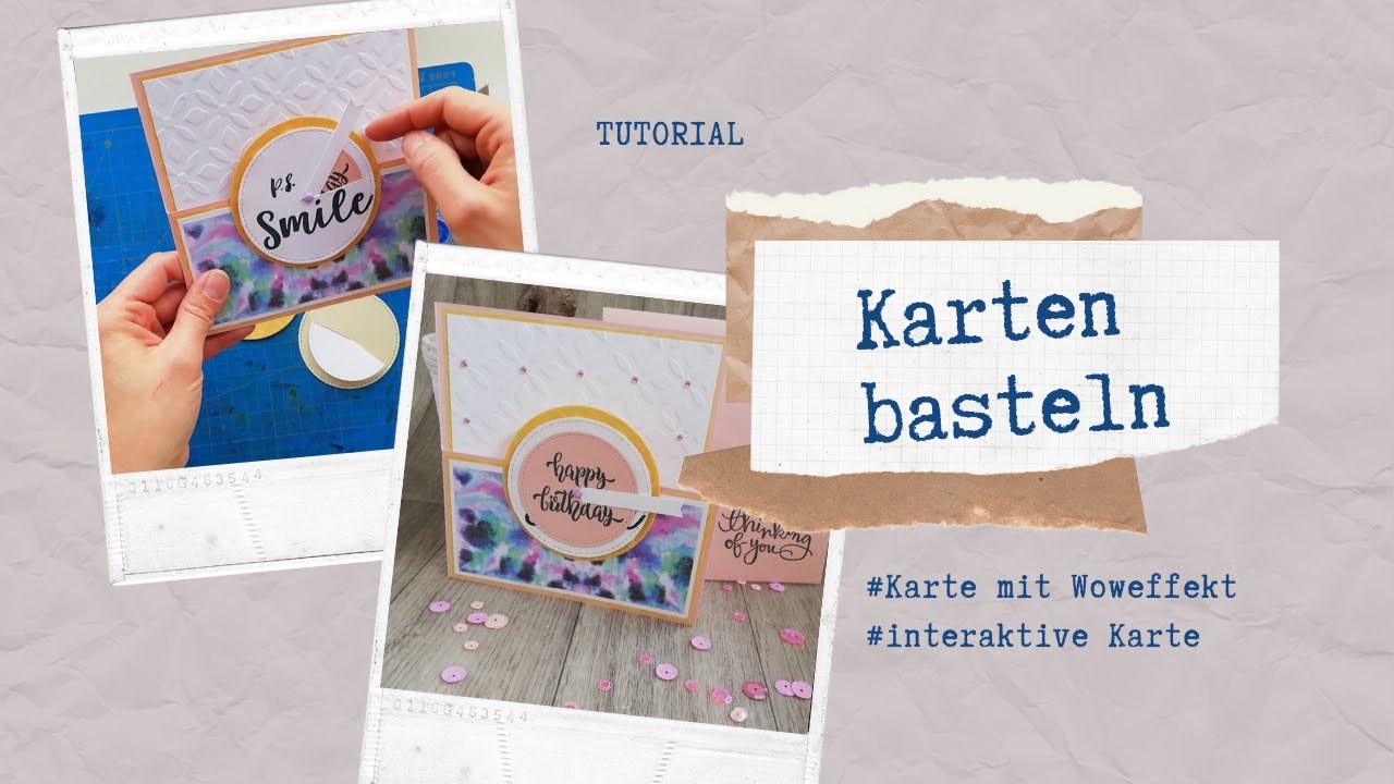 Karten basteln #interaktive Karte #Woweffekt #Geburtstagskarte