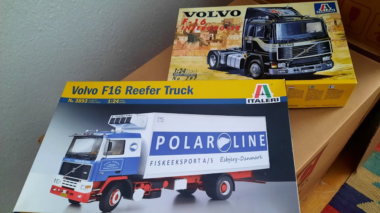 İtaleri 3893 volvo f16 reefer truck 1/24 #volvotrucks #italeri