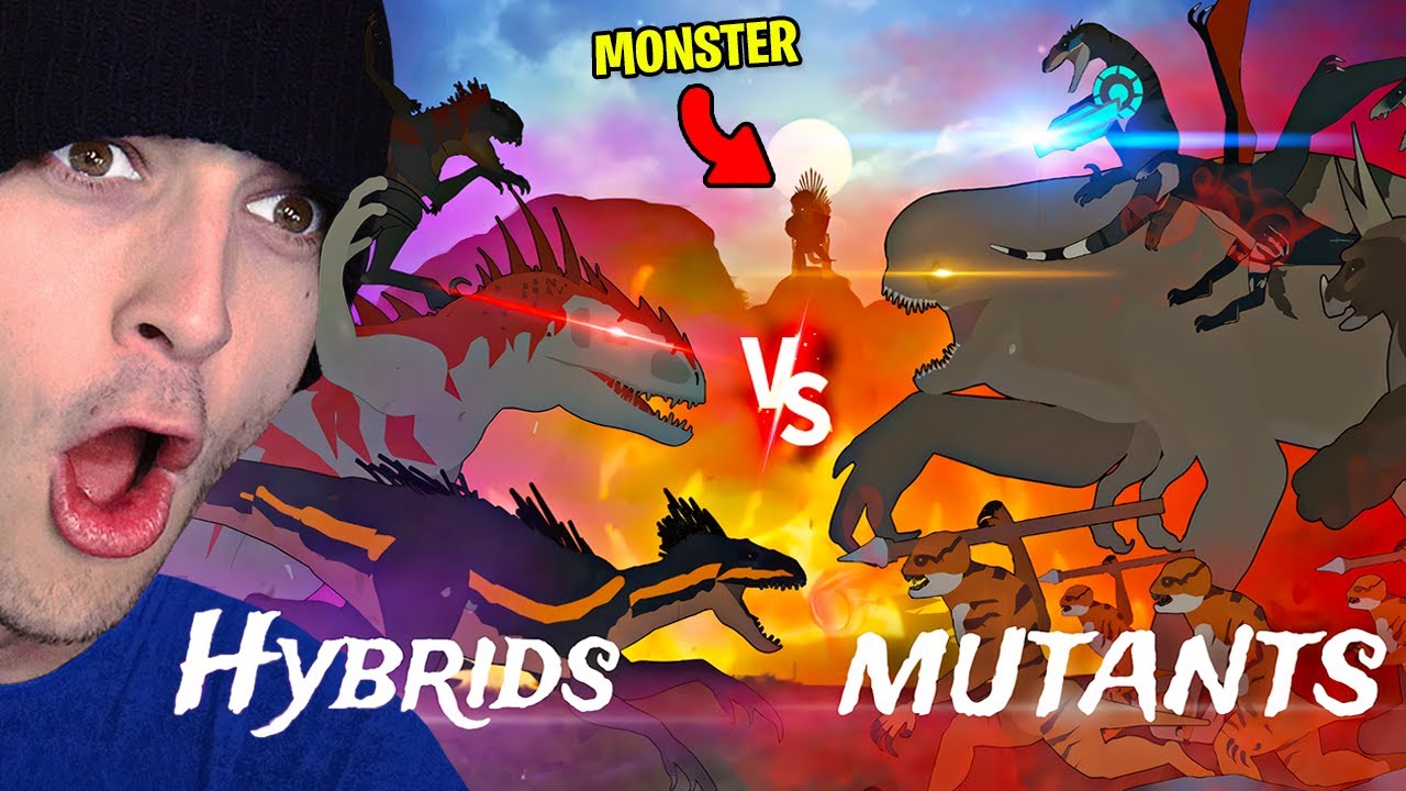 JURASSIC WORLD HYBRID vs MUTANT DINOSAURS the FIGHT!