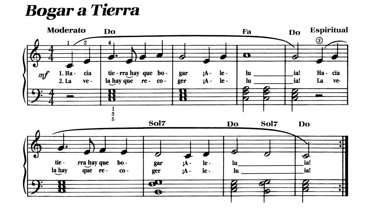 🎵 James Bastien - Piano Básico - Nivel 2 - 25. Bogar a tierra