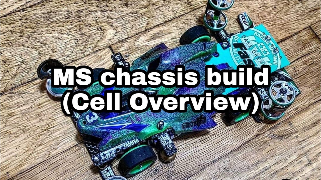 (ミニ四駆)MS chassis Build (Cell Overview)